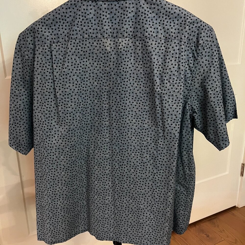 John Varvatos, XL, Black & Grey Camp Shirt - Picture 4 of 4